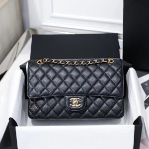 (정품급) 샤넬 클래식 버디건 캐비어 25cm