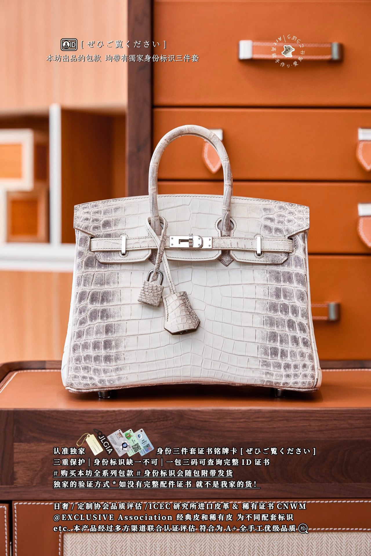 Birkin 25 수제작 수입악어가죽